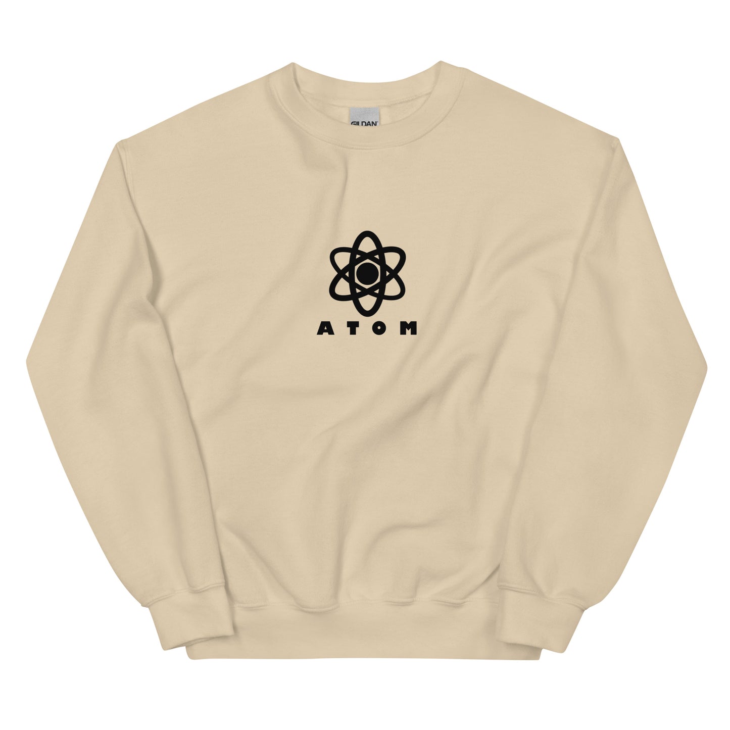 ATOM Central Black Logo Unisex Sweatshirt