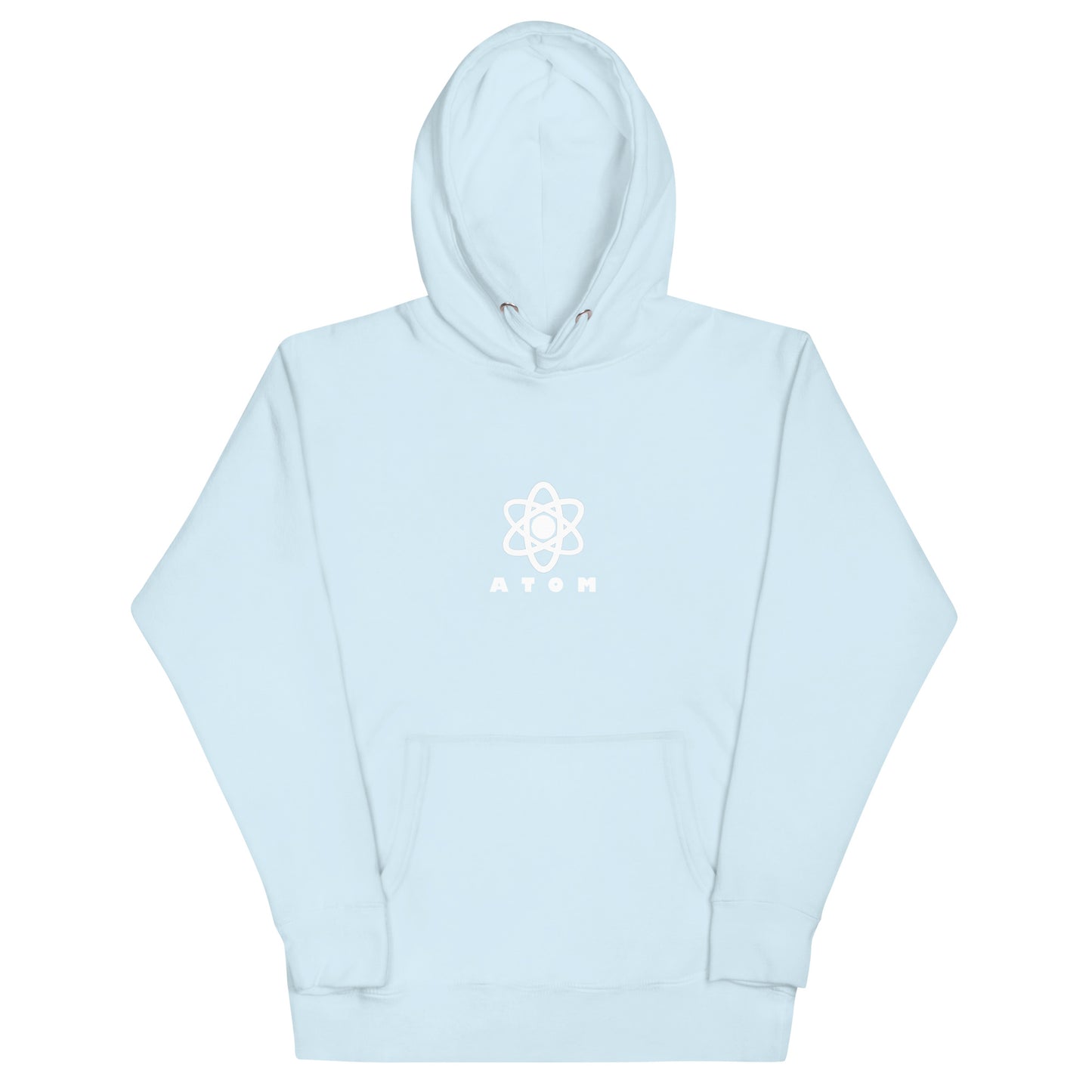 ATOM Central White logo Unisex Hoodie