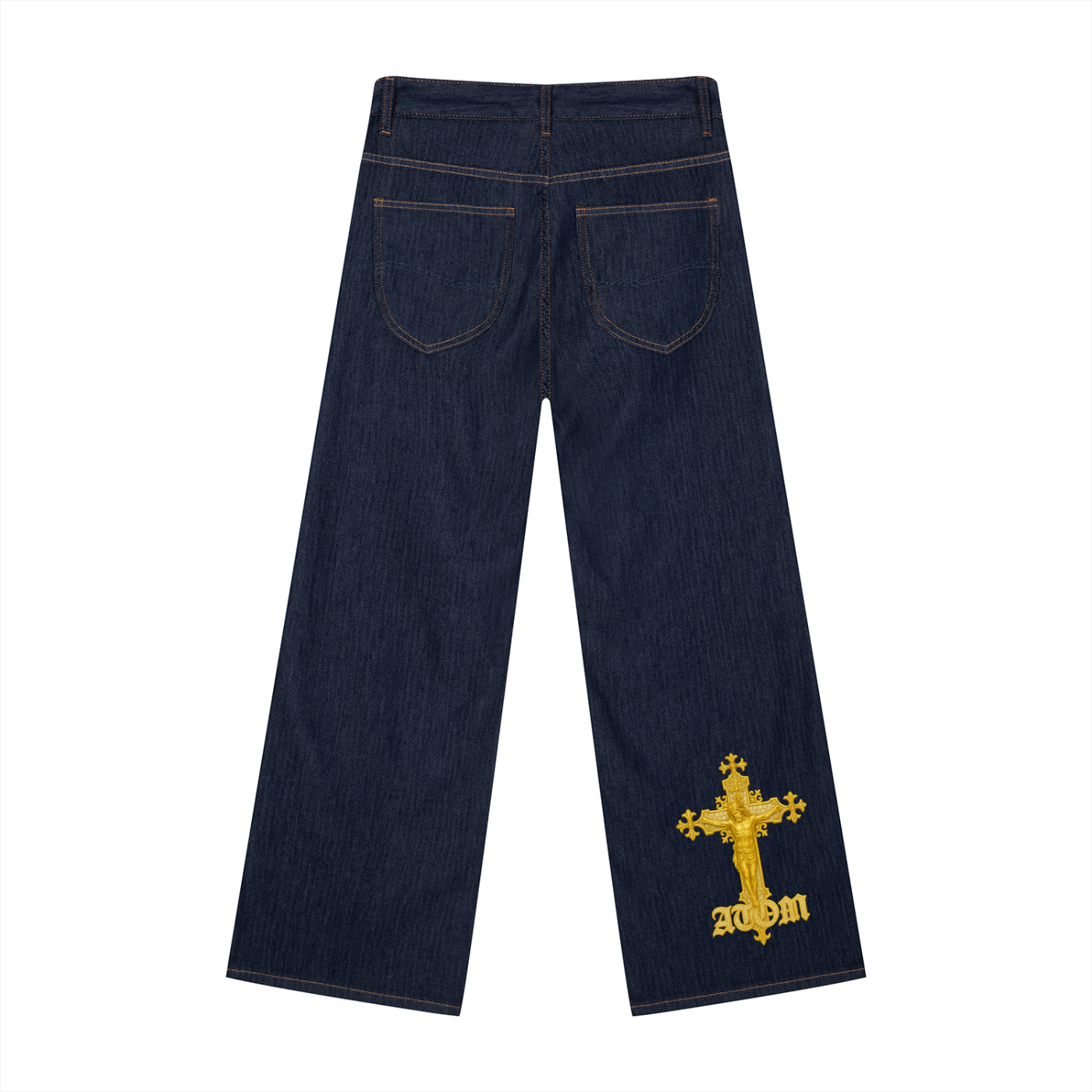 Men's Loose Fit Wide Leg Jeans