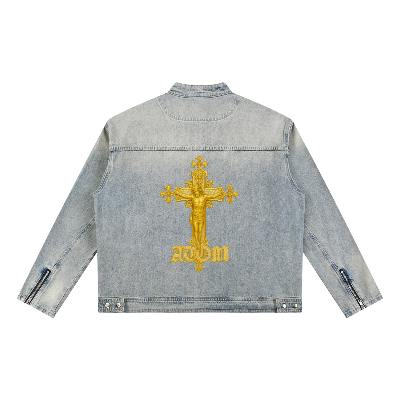 CROSS Zip Denim Jacket