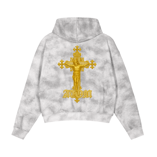 CROSS Dirty Washed Boxy Hoodie