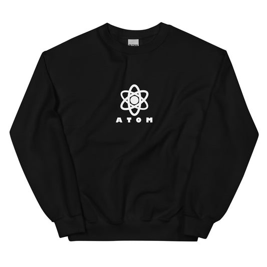 ATOM Central White Logo Unisex Sweatshirt