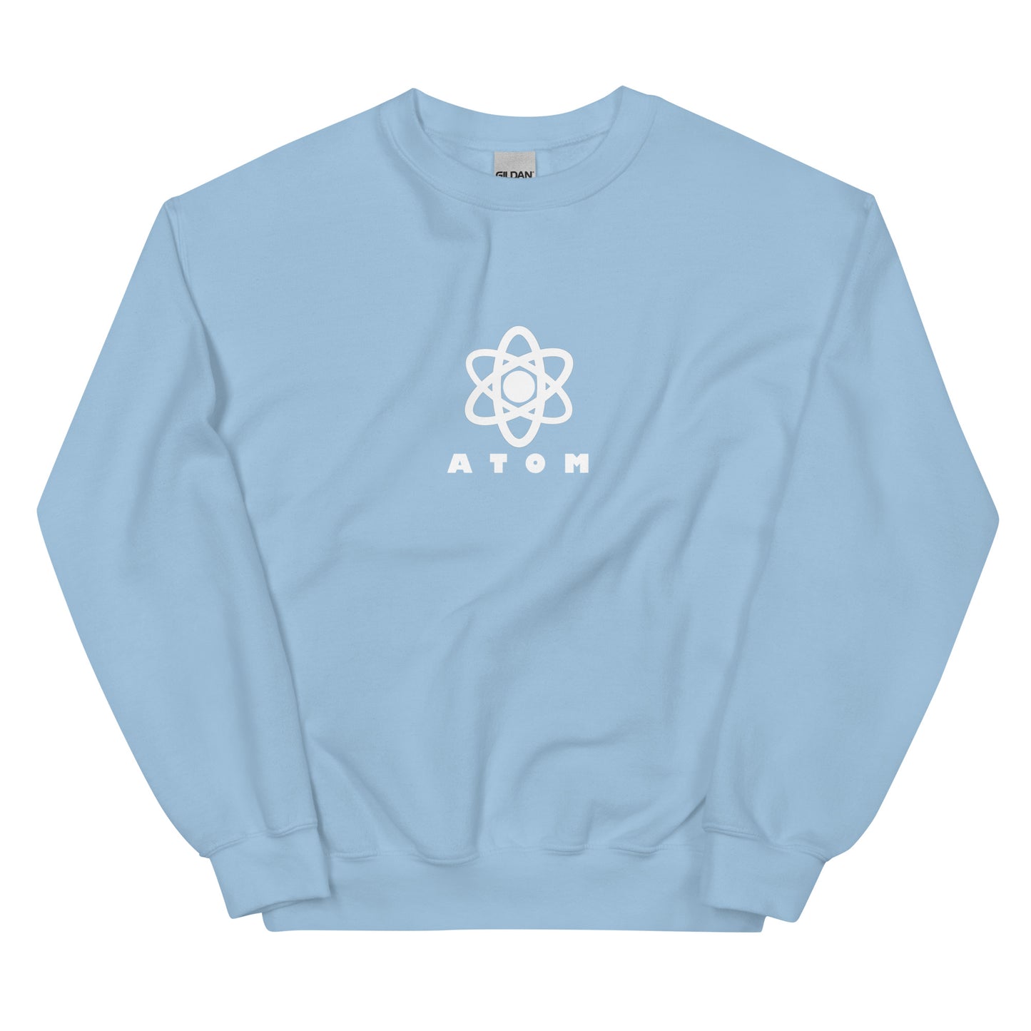 ATOM Central White Logo Unisex Sweatshirt