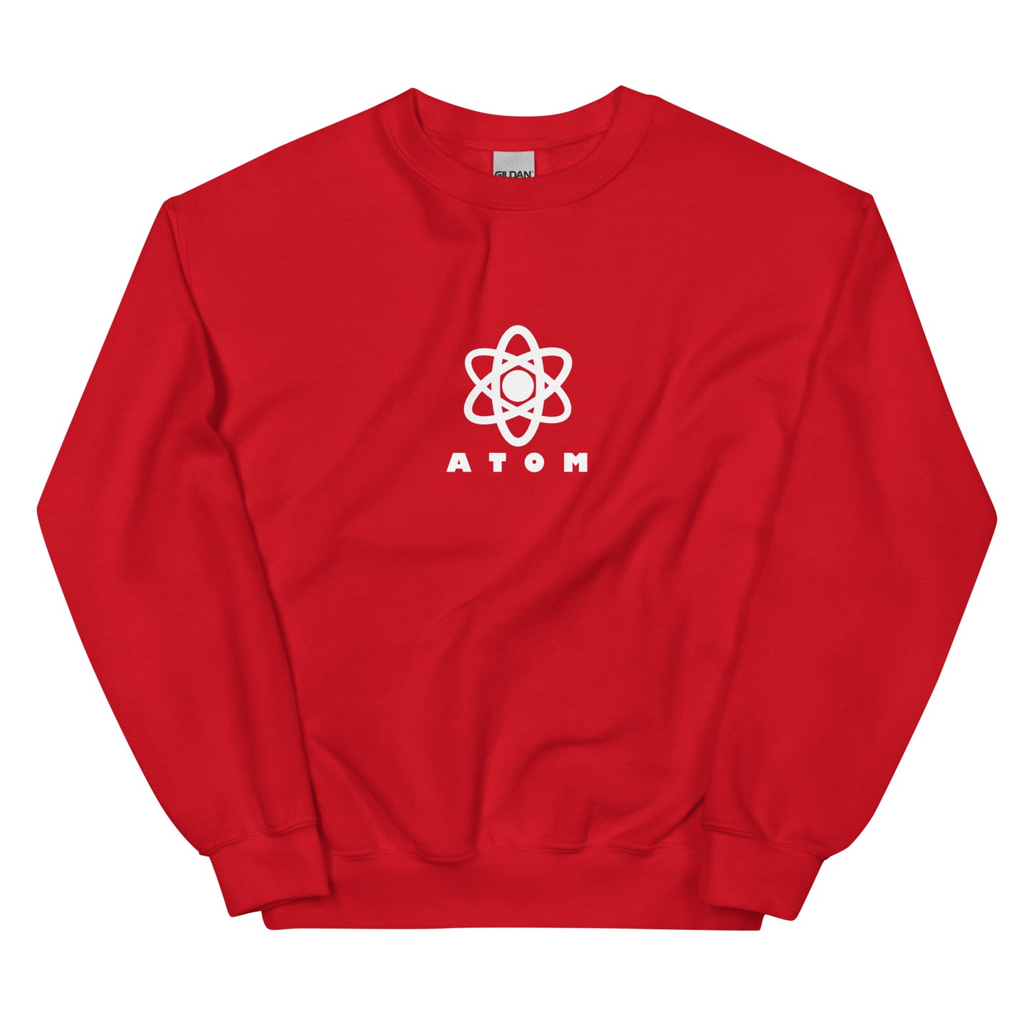 ATOM Central White Logo Unisex Sweatshirt