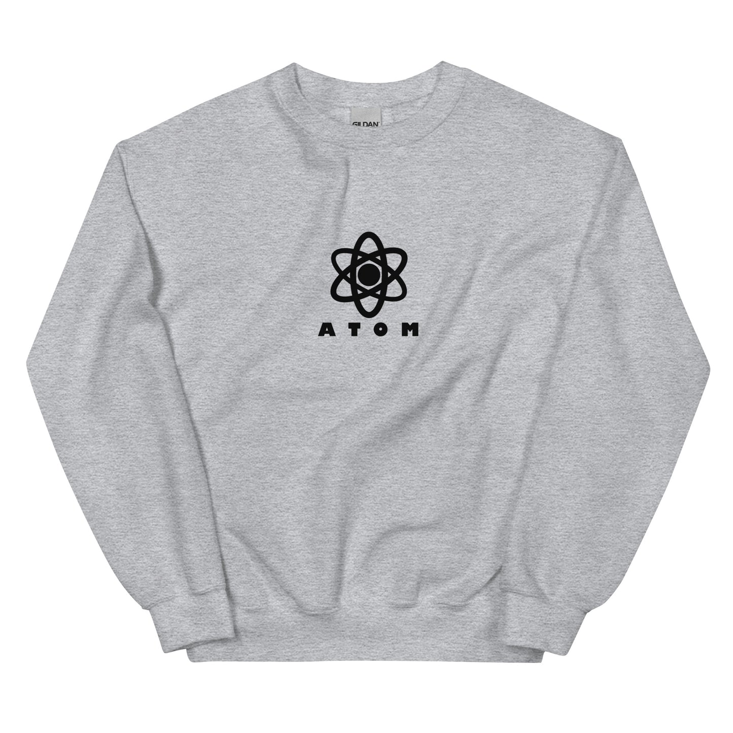 ATOM Central Black Logo Unisex Sweatshirt