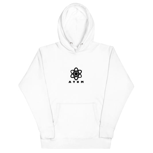 ATOM Central Black Logo Unisex Hoodie